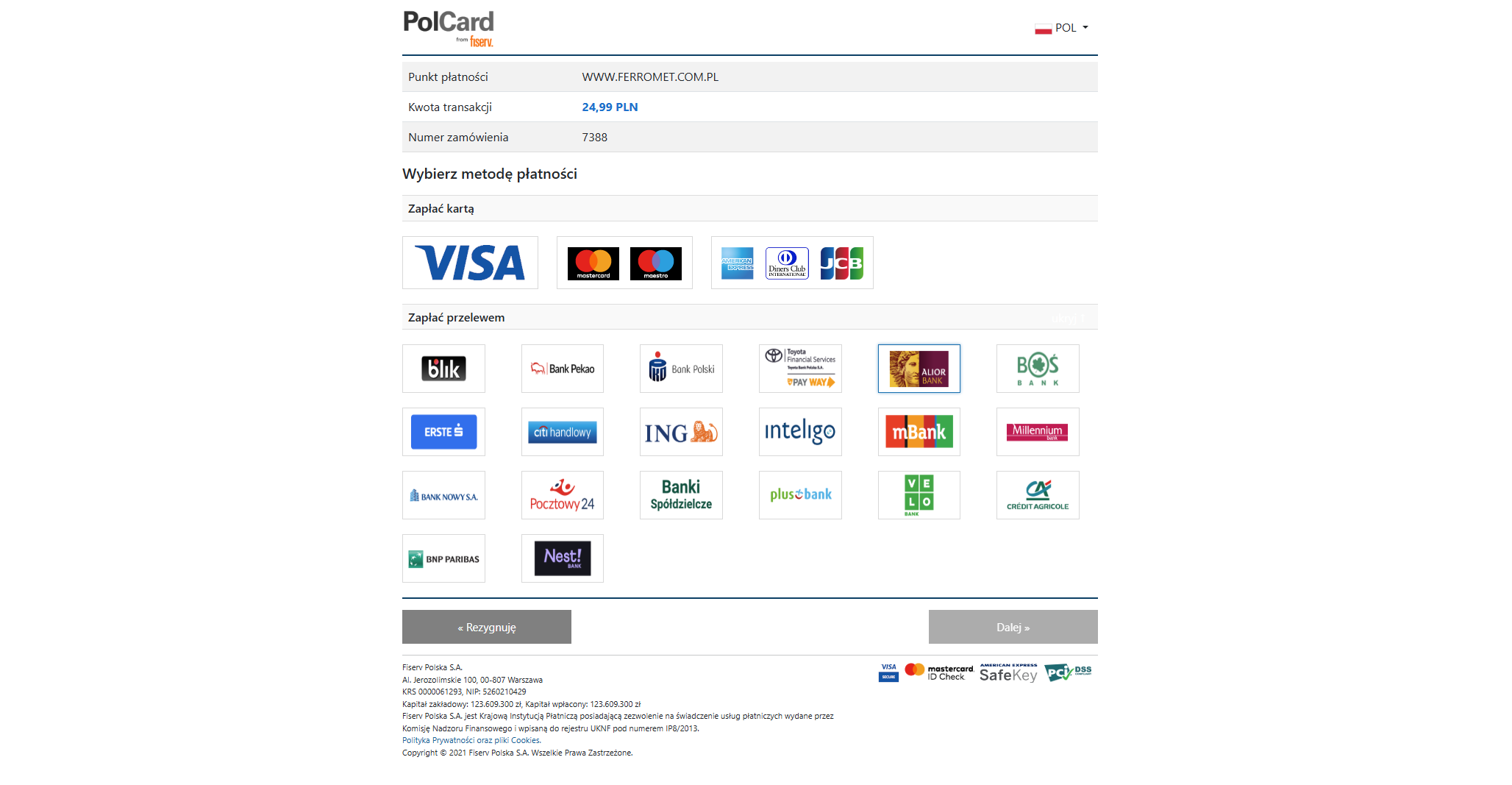 Panel PolCard